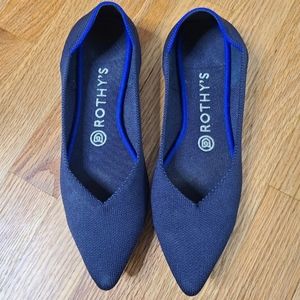 Rothy's Black and Blue Flats